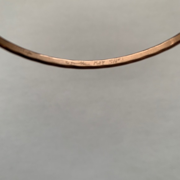 Small Rose Gold Fill Cuff Bracelet - Picture 5 of 6